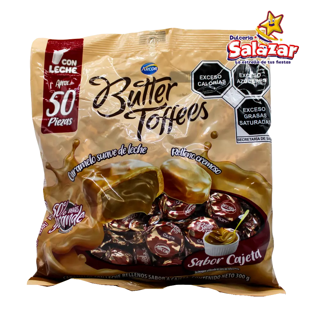 CARAMELO BUTTER TOFFEES CAJETA -B.300 G- "C/16/50"