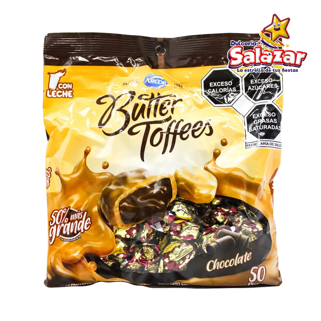 CARAMELO BUTTER TOFFEES CHOCOLATE -B.300G- "C/16/50"