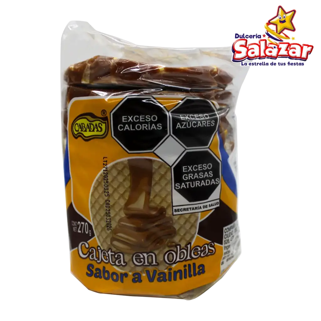 CABADA ECONOMICA SABOR VAINILLA -B.270G- "C/40/10"