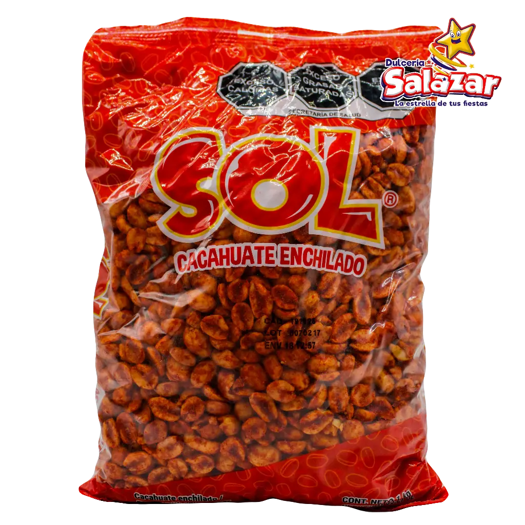 CACAHUATE ENCHILADO SOL -B.1KG- "C/28/1KG"