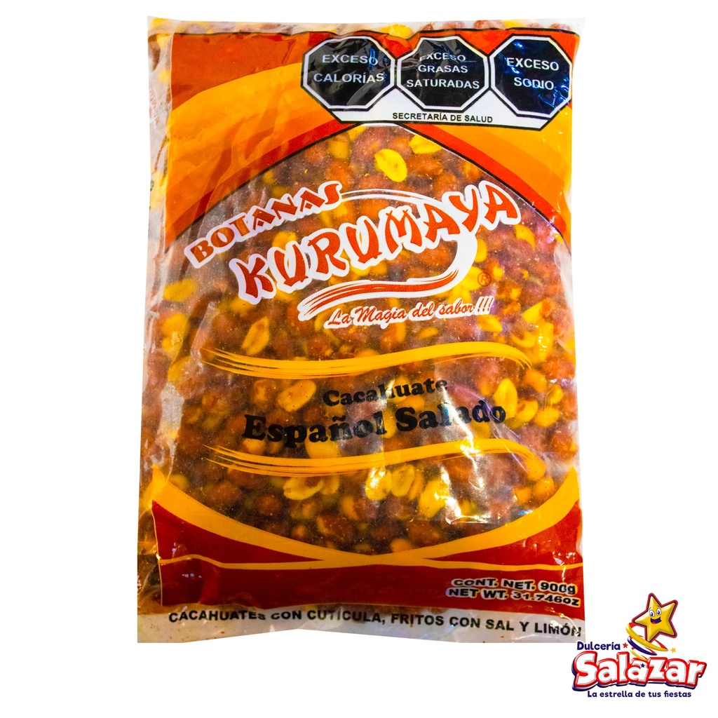 CACAHUATE ESPAÑOL CASCARA SALAD 900 G KU -B.900G- "C/24/1"