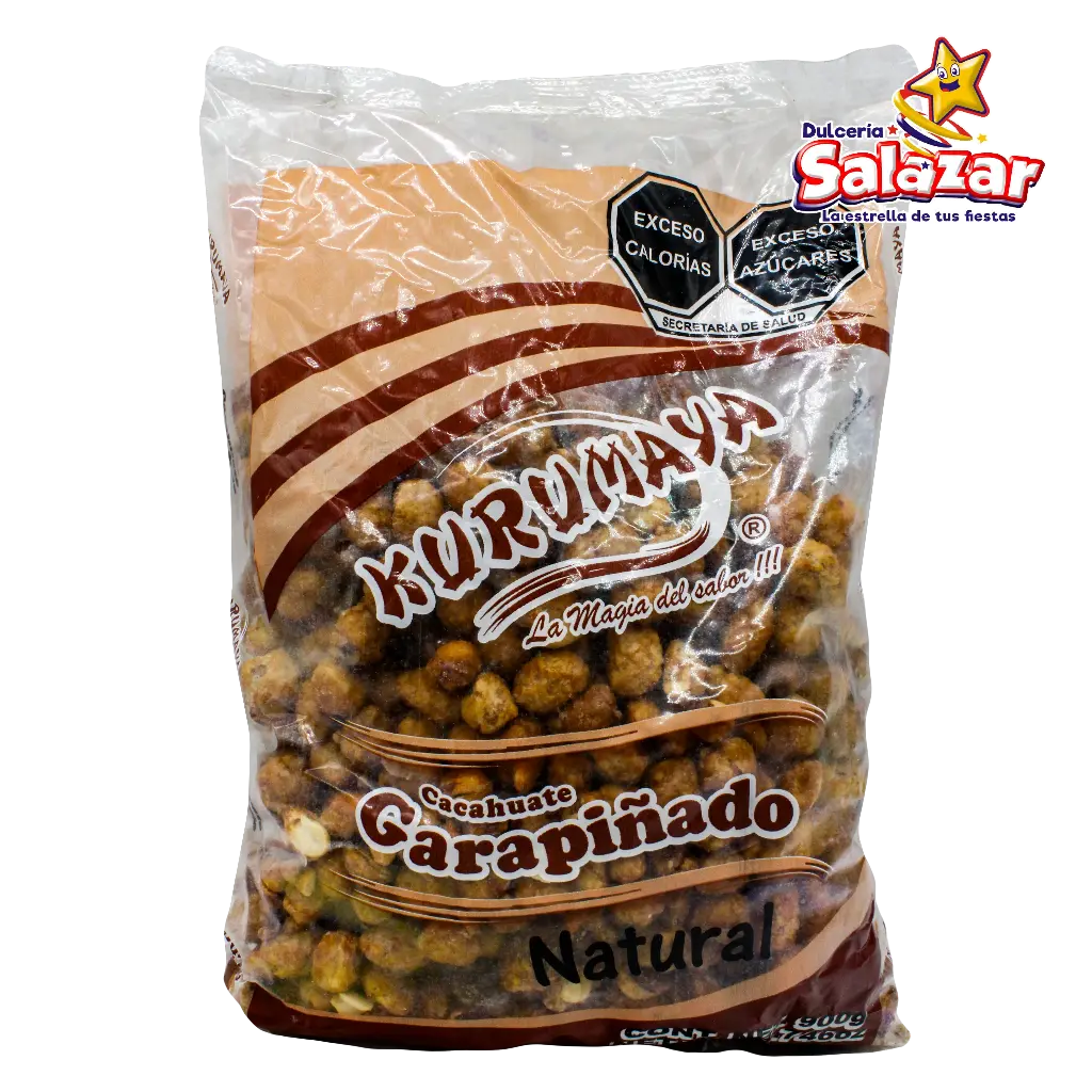 CACAHUATE GARAPIÑADO NATURAL 900G KURUMA -B.900G- "C/20/1"
