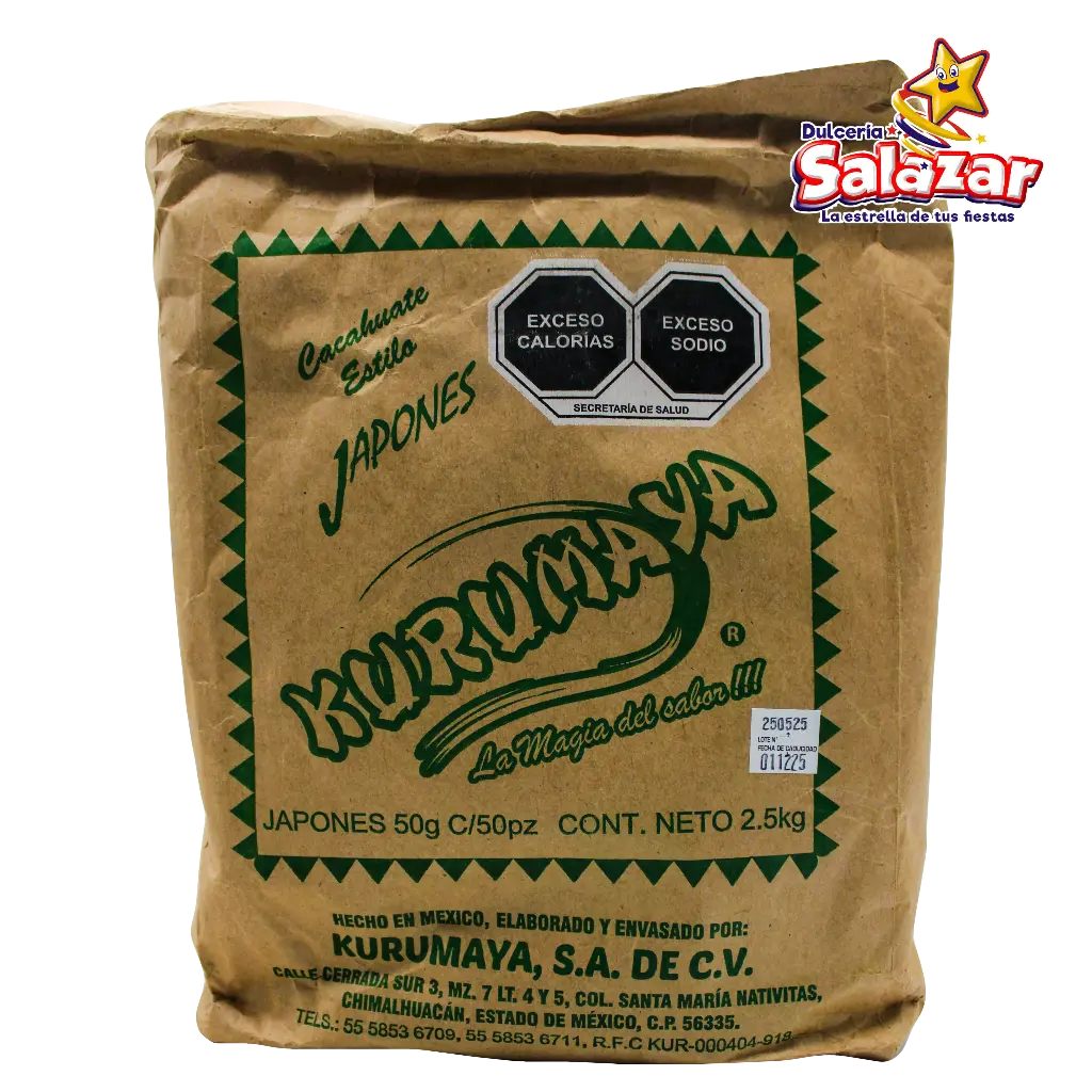 CACAHUATE JAPONES 50G KURUMAYA "C/10/50"