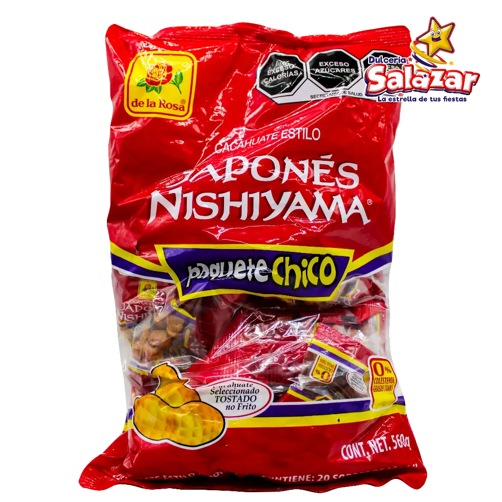 [ROS0094] CACAHUATE JAPONES SOBRE CHICO 28GRS DLR -B.560GR- "C/15/20"