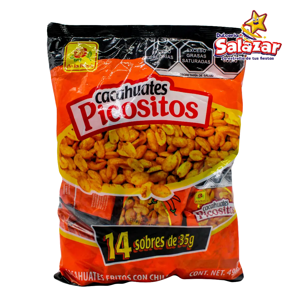 CACAHUATE PICOSITOS SOBRE 35 GRS DLR -B.490GR- "C/16/14"