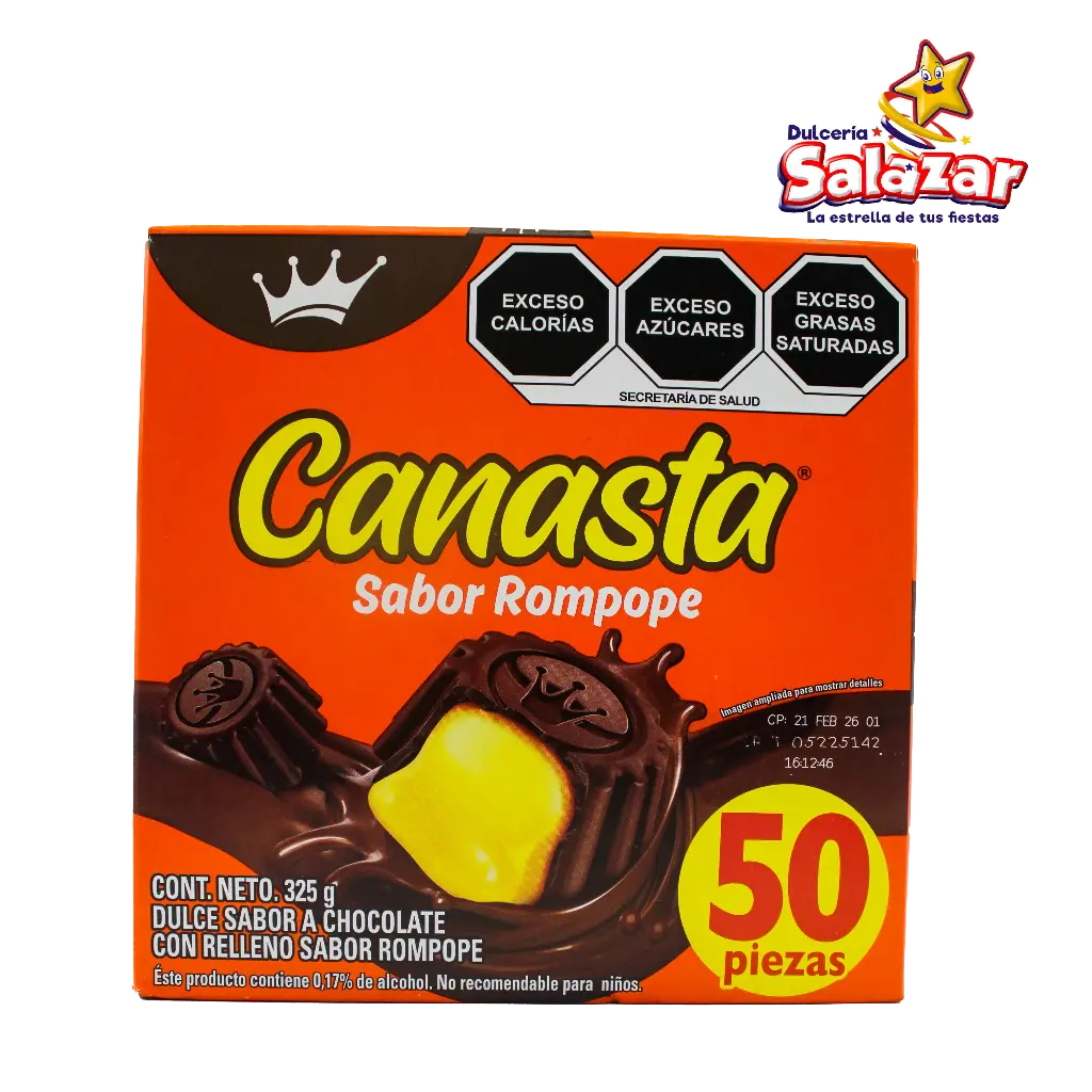 [RCO0363] CANASTA ROMPOPE RICOLINO -D.325G- "C/24/50"