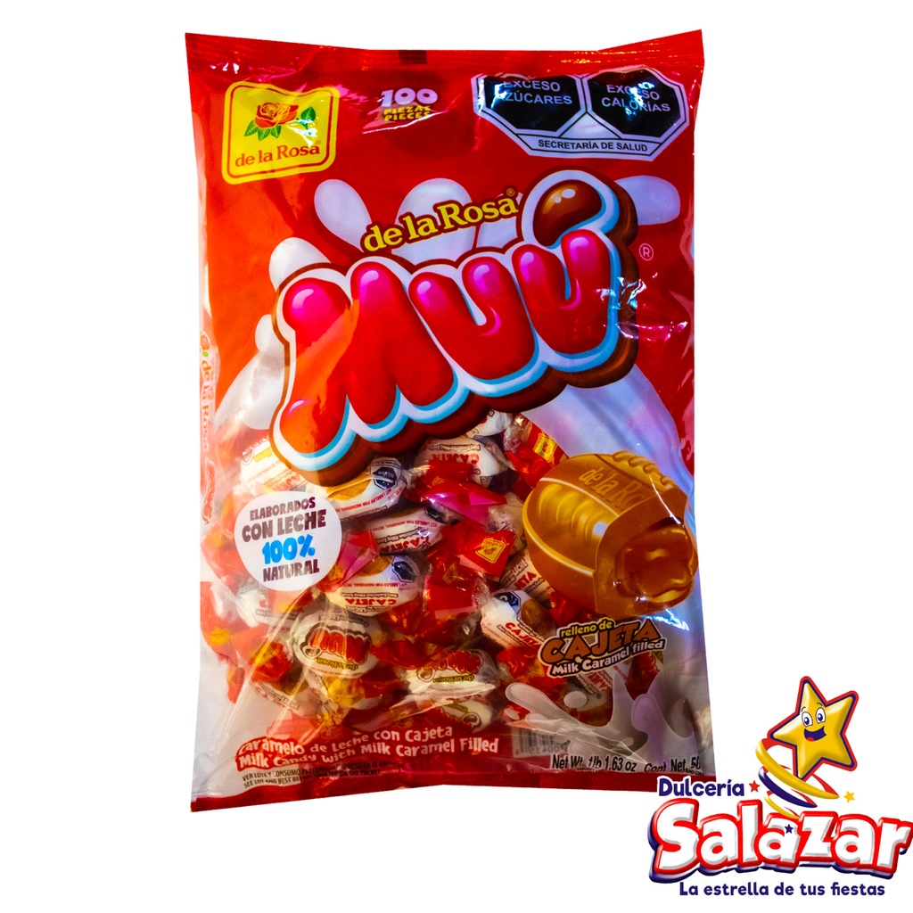 [ROS0115] CARAMELO LECHE RELLENO CAJETA DLR -B.500GR- "C/24/100"
