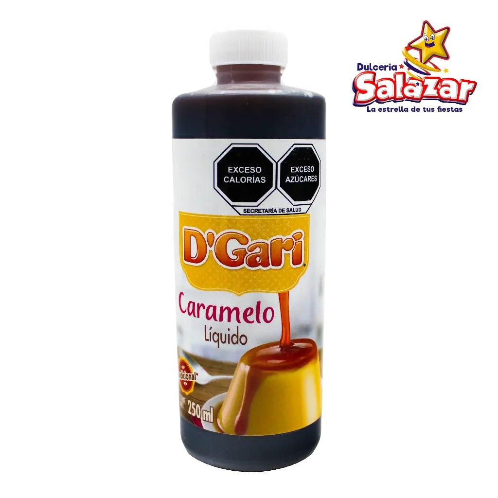 [DGA0044] CARAMELO LIQUIDO D'GARY -D250ML- "C/50/1"