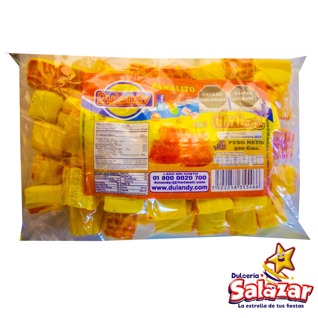 [DULK0003] CARAMELO PANALITO DULANDY -B.500G- "C/40/1"