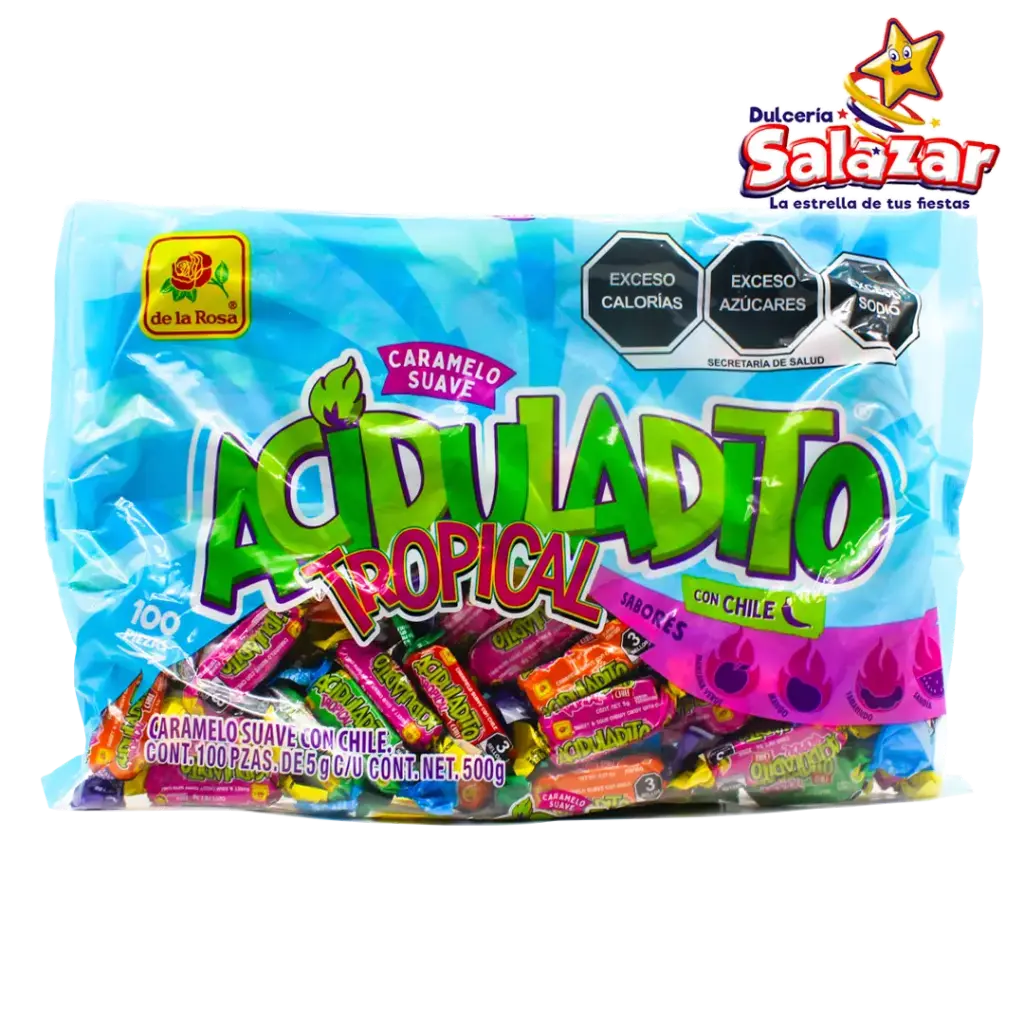 [ROS0056] CARAMELO SUAVE ACIDULADITO TROPICAL DLR -B.5 -B.500GR- "C/20/100"