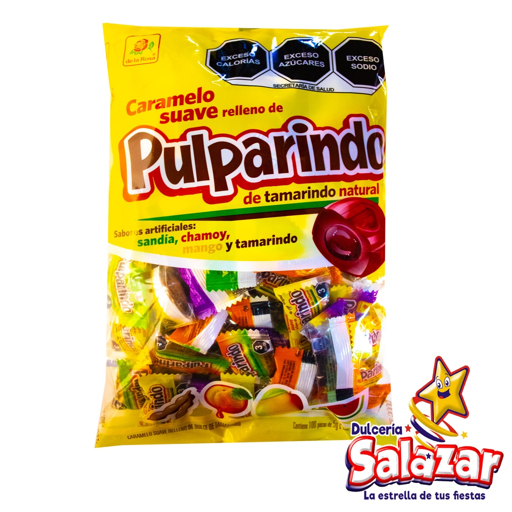 CARAMELO SUAVE RELLENO DE PULPARINDO DLR -B.500GR- "C/20/100"