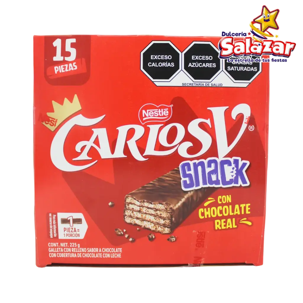 CARLOS V CHOCOGALLETA NESTLE -D.225G- "C/8/15"