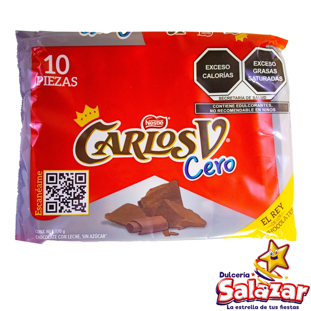 CARLOS V SIN AZUCAR -D.170G- "C/8/10"