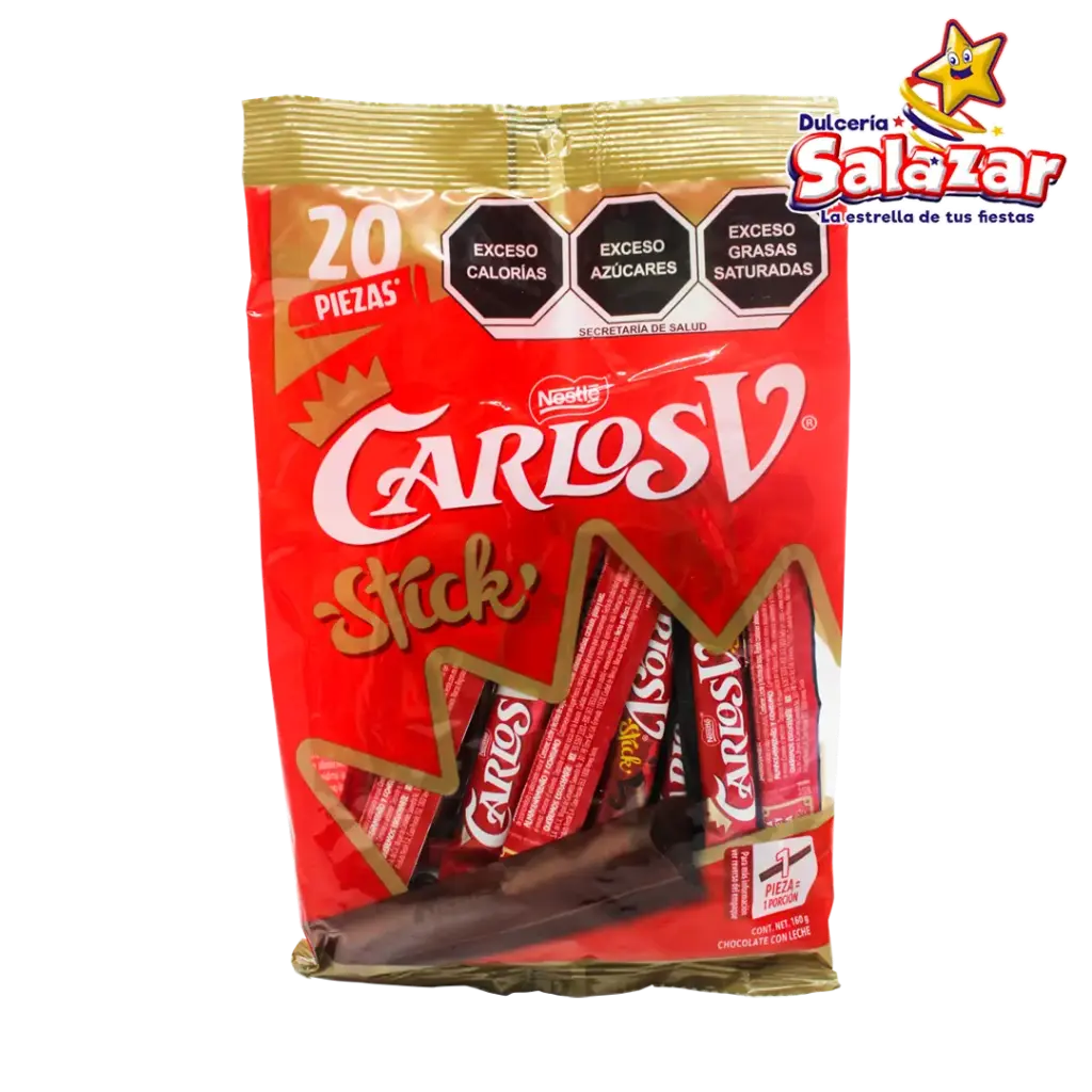 [NES0014] CARLOS V STICK BARRA NESTLE -B.160G- "C/20/20"