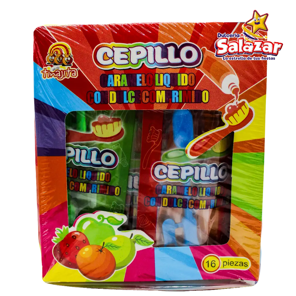 [TIN0039] CARAMELO LIQUIDO EN CEPILLO TINAJITA -D.192G- "C/30/16"