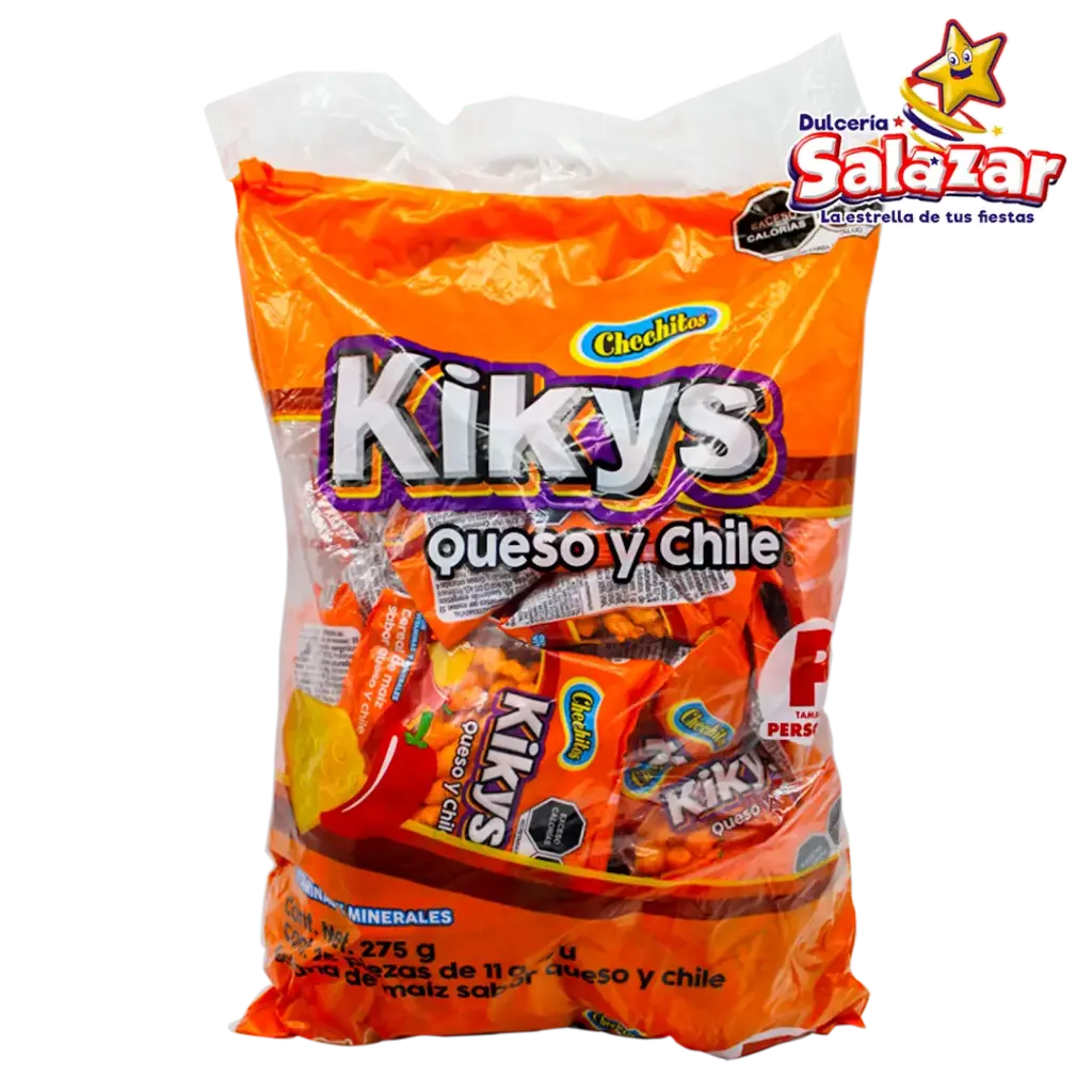 [GON0028] CHECHITOS KIKYS QUESO CHILE PERSONAL GONAC -B.300G- "C/10/25"