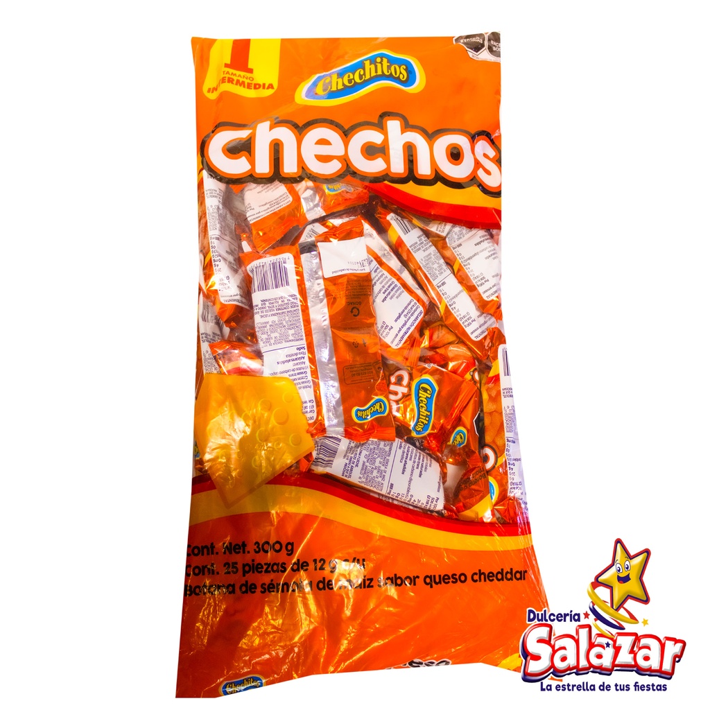 CHECHITOS CHECHOS QUESO INTERMEDIO -B.300G- "C/10/25"