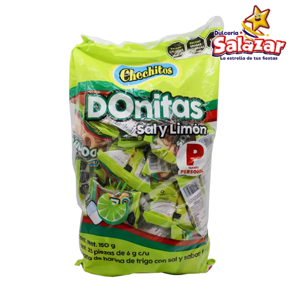 CHECHITOS DONITAS  SAL Y LIMON PERSONAL GONAC -B.150G- "C/10/25"