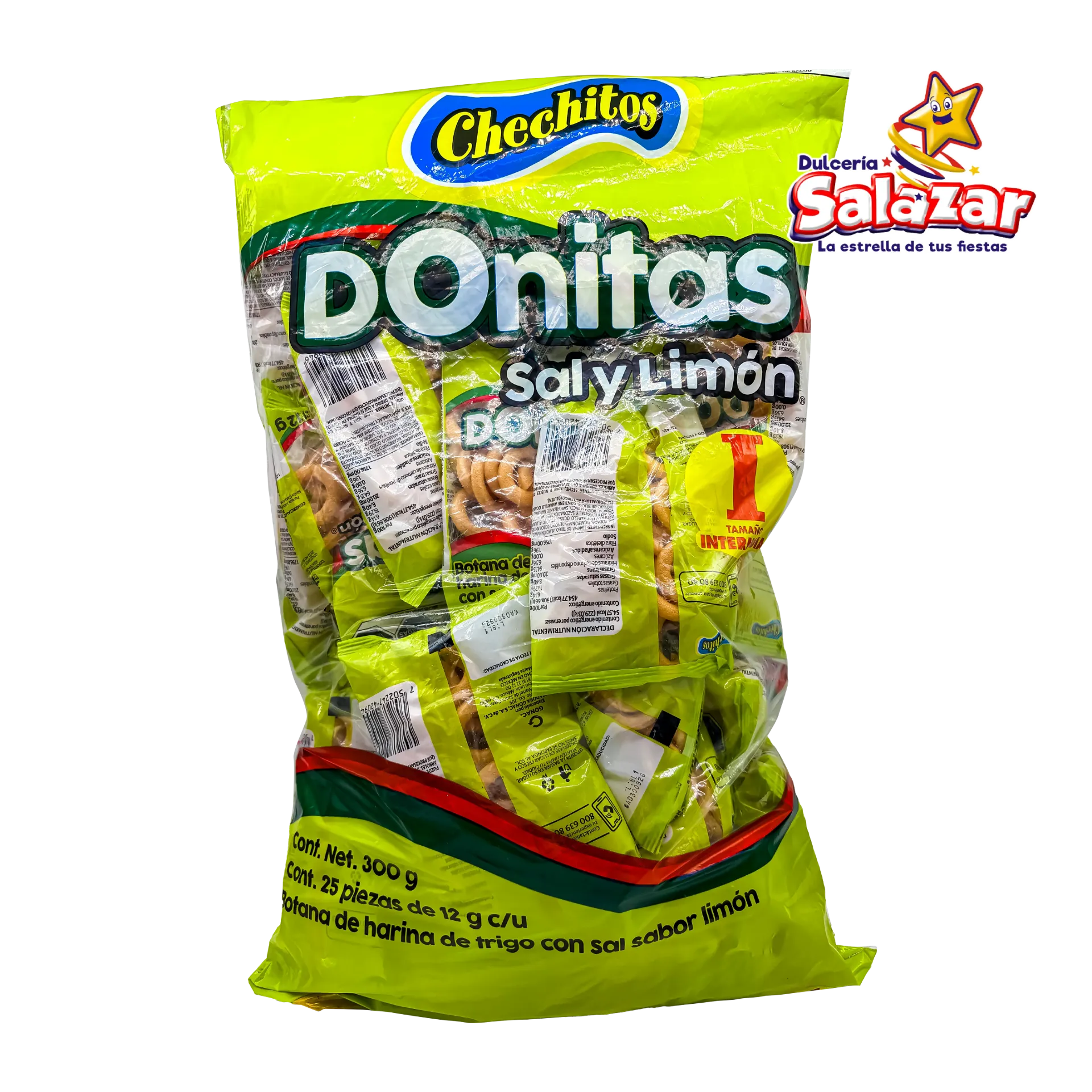 CHECHITOS DONITAS SAL Y LIMON INTERMEDIA GONAC -B.300G- "C/10/25"