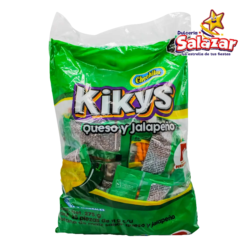 CHECHITOS KIKYS QUESO Y JALAPEÑO PERSONAL-B.275G- "C/10/25"