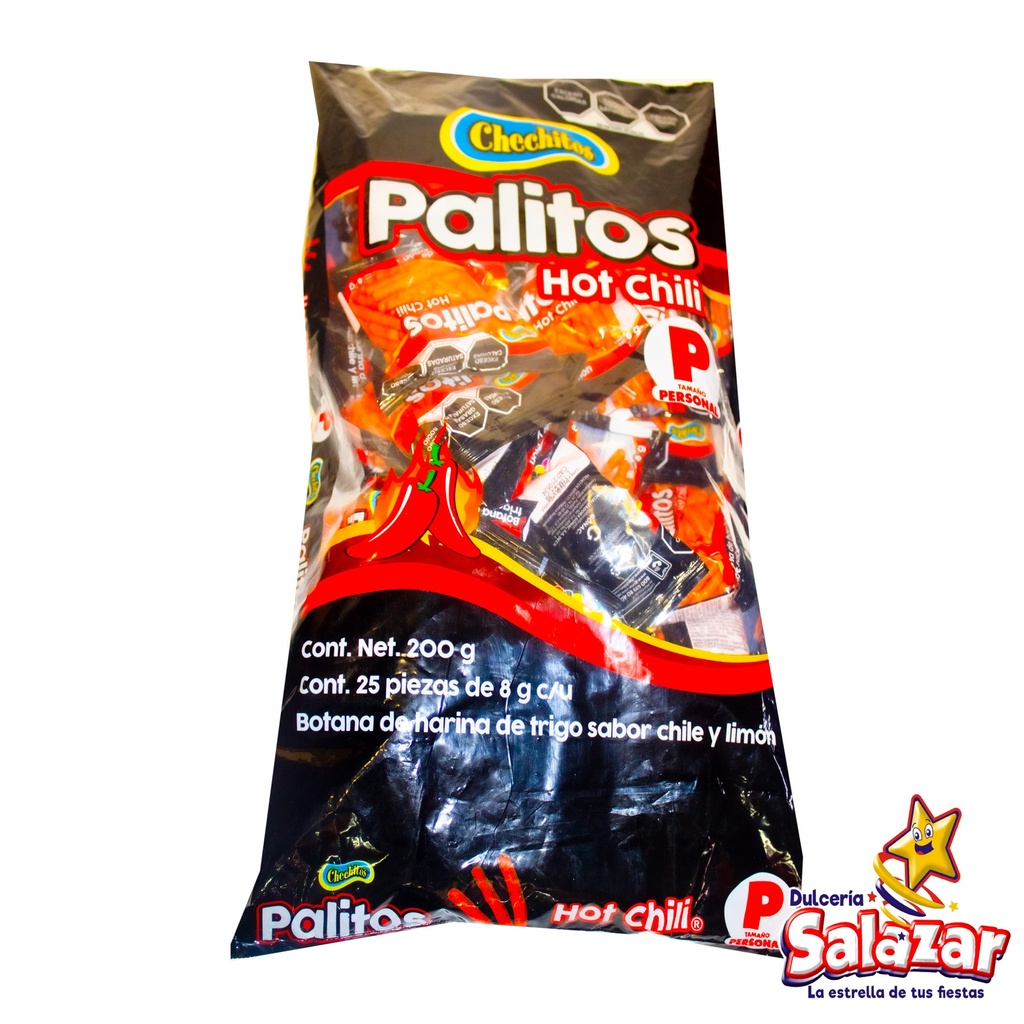 CHECHITOS PALITOS HOT CHILI PERSONAL GONAC -B.200G- "C/10/25"