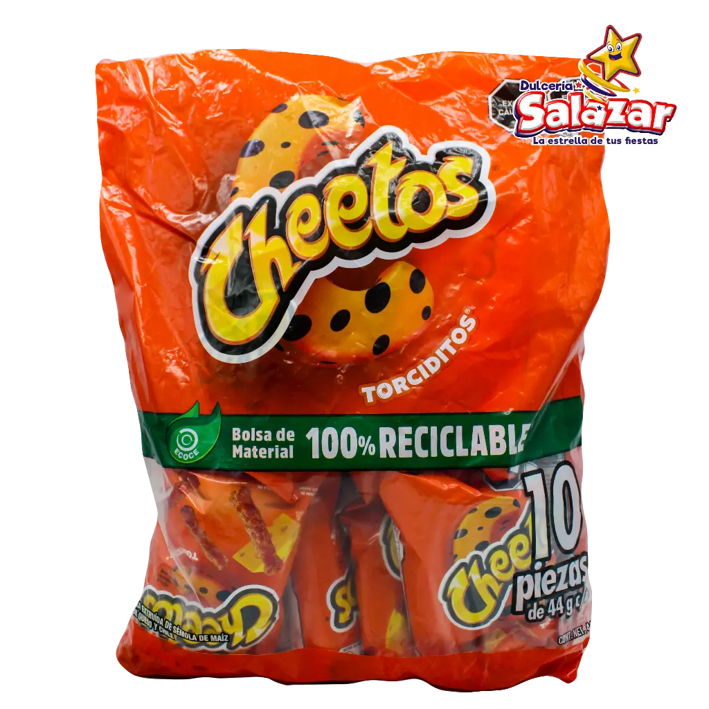 [SON0015] CHEETOS TORCIDITOS SABRITAS 44G.R -B.440GR- "C/6/10"
