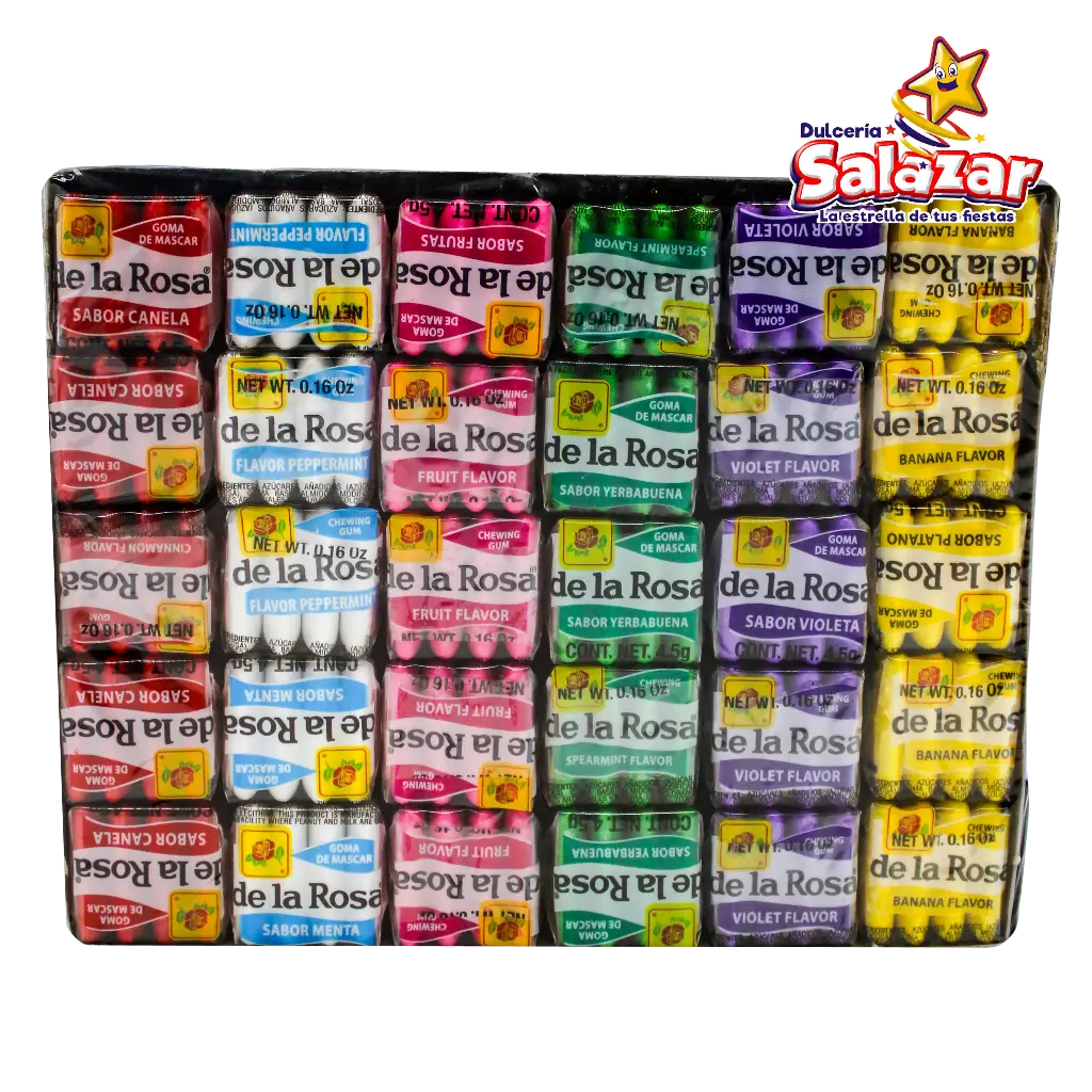 CHICLE DE LA ROSA 4'P CELOFAN -D.270GR- "C/40/60"