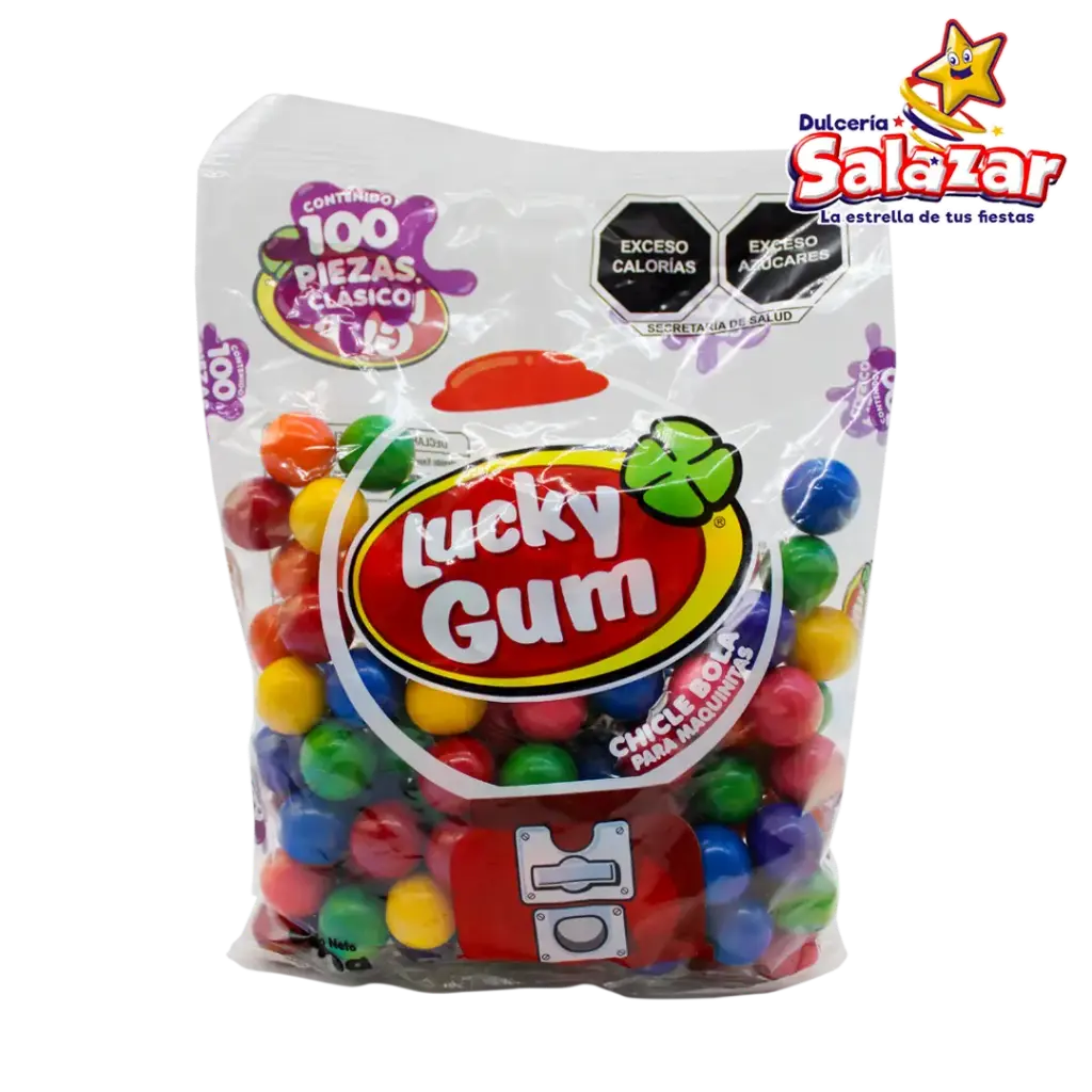 [CHE0047] CHICLE LUCKY GUM SURTIDO - B.340G- "C/20/100"