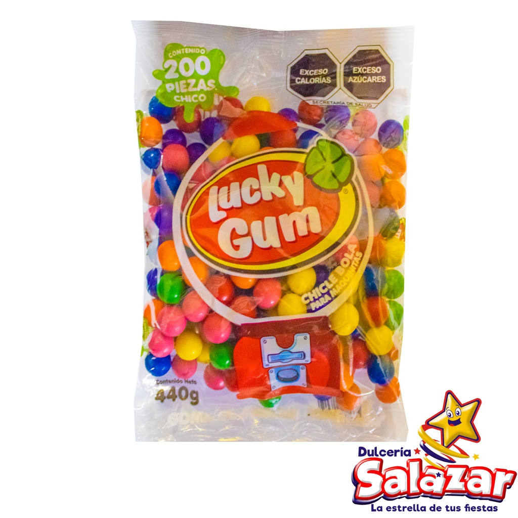 [CHE0049] CHICLE LUCKY GUM SURTIDO - B.440G- "C/20/200"