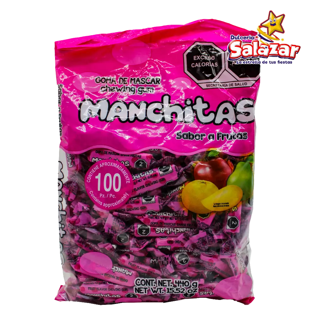 CHICLE MANCHITAS FRUTAS -B.440G- "C/20/100"