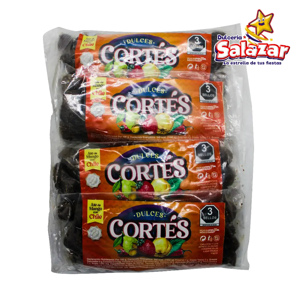 CHILEMANGO BITES ATE DE MANGO C/CHILE -B.600G- "C/10/4"