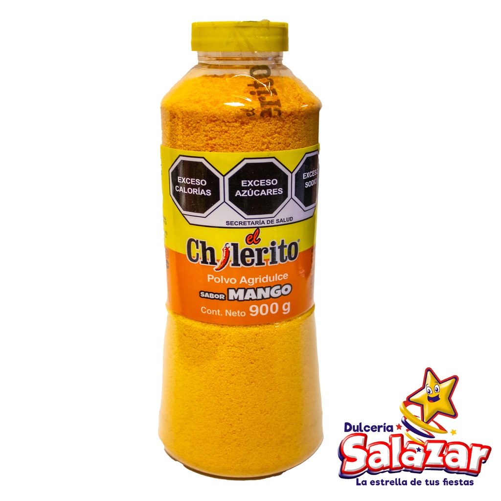 [CHIL0009] CHILERITO POLVO SABOR MANGO -BOT.900G- "C/12/1"