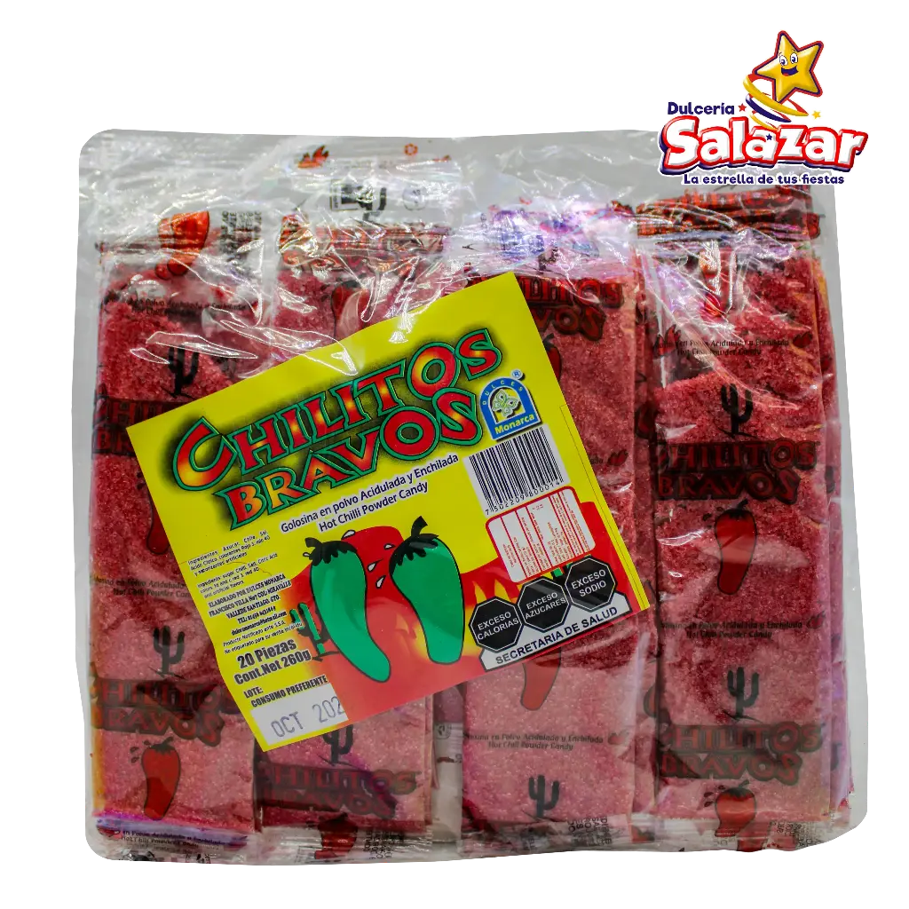 CHILITOS BRAVOS SABORES/CHAMOY MONARCA -B.260G- "C/50/1"