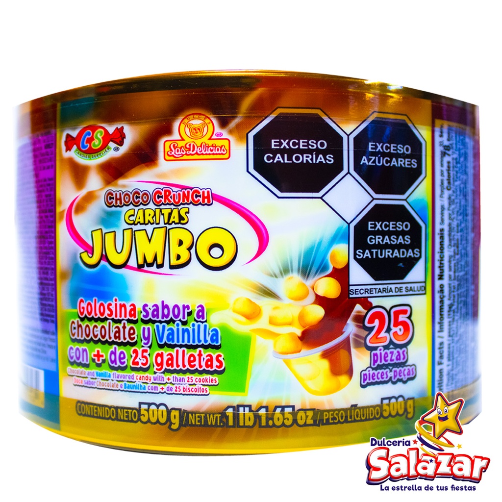 CHOCO CRUNCH CARITAS JUMBO DELICIAS -V.500G- "C/12/25"