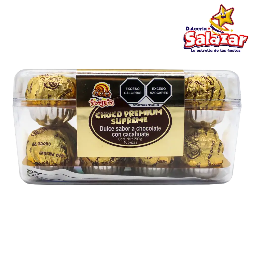 [TIN0431] CHOCO PREMIUM SUPREME TINAJITA -D.200GR "C/30/16"
