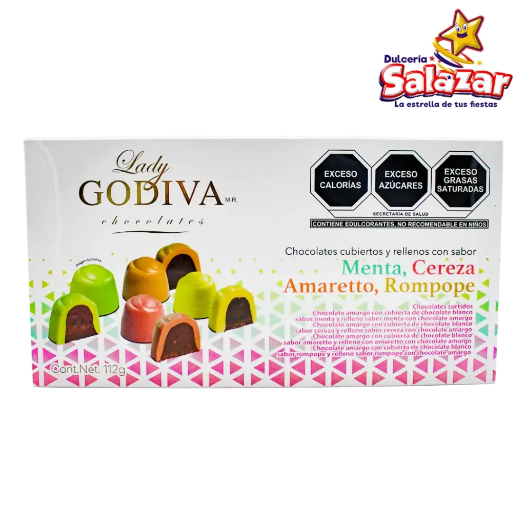 CHOCOLATE  LADY GODIVA COLORES LA SUIZA -.E.112G.- "C/5/1"