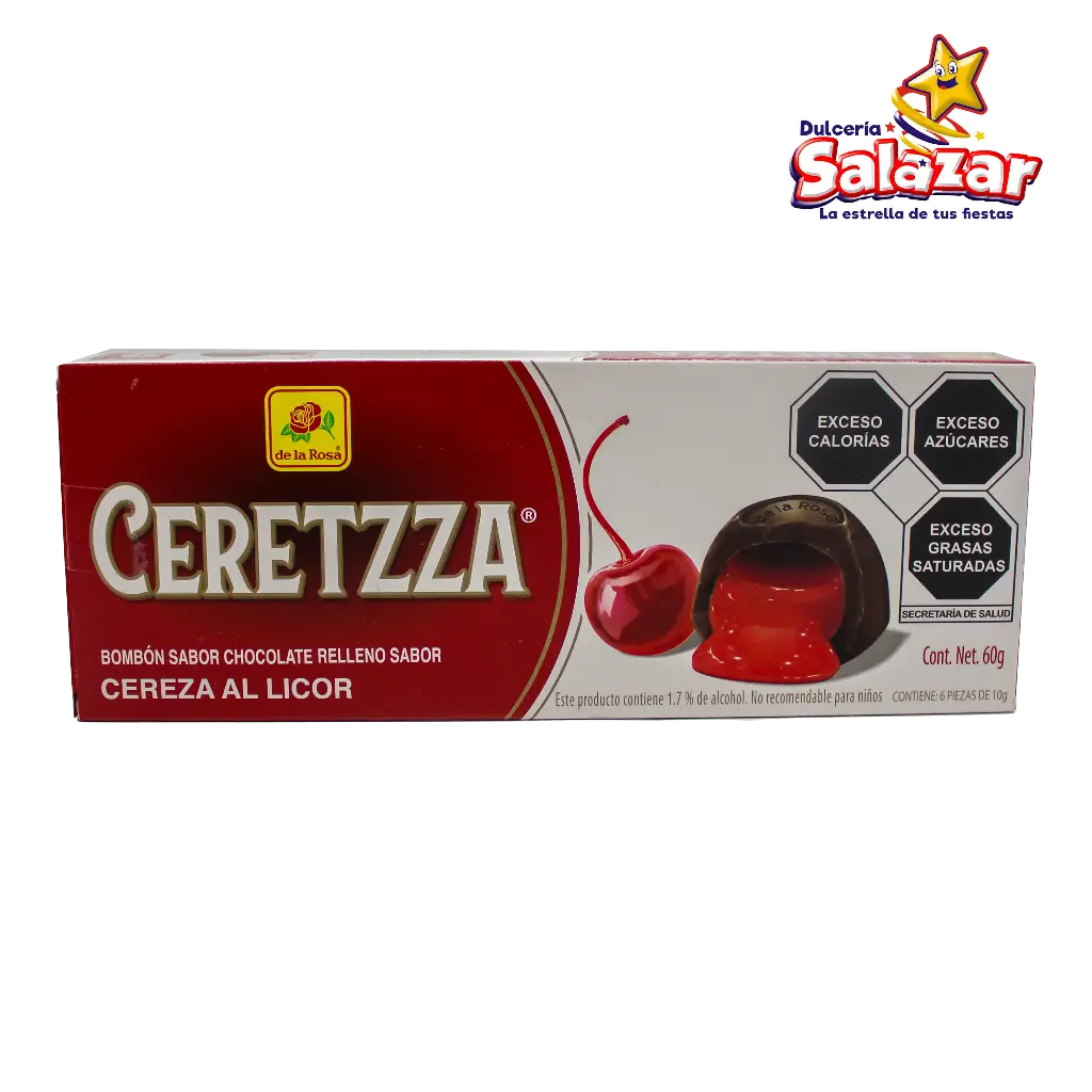 CHOCOLATE CERETZZA DLR 6 PZA -D.60G- "C/30/6/10"