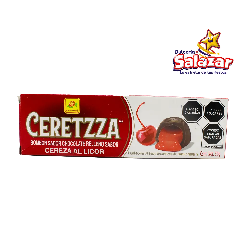 [ROS0110] CHOCOLATE CERETZZA DLR 3 PIEZAS -D.30G- "C/75/3/10"