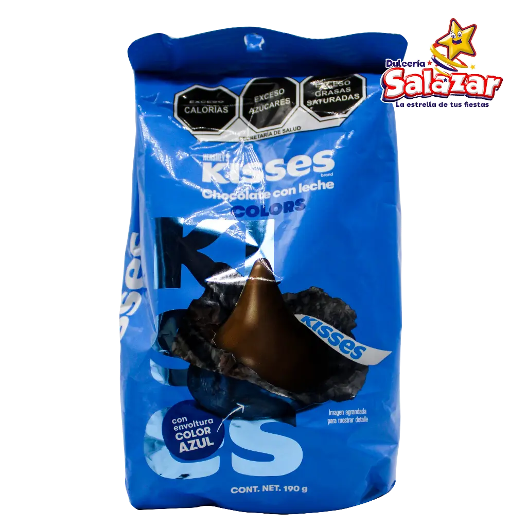 CHOCOLATE KISS FIESTA AZUL -B.190G- "C/6/1"