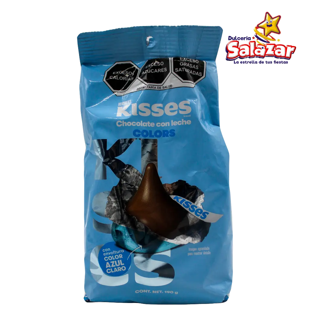 CHOCOLATE KISS FIESTA AZUL CIELO -B.190G- "C/6/1"