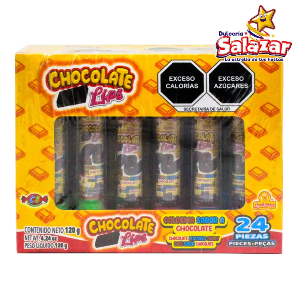 CHOCOLATE LIPS LAS DEELICIAS -D.-120G.-"C/12/24"