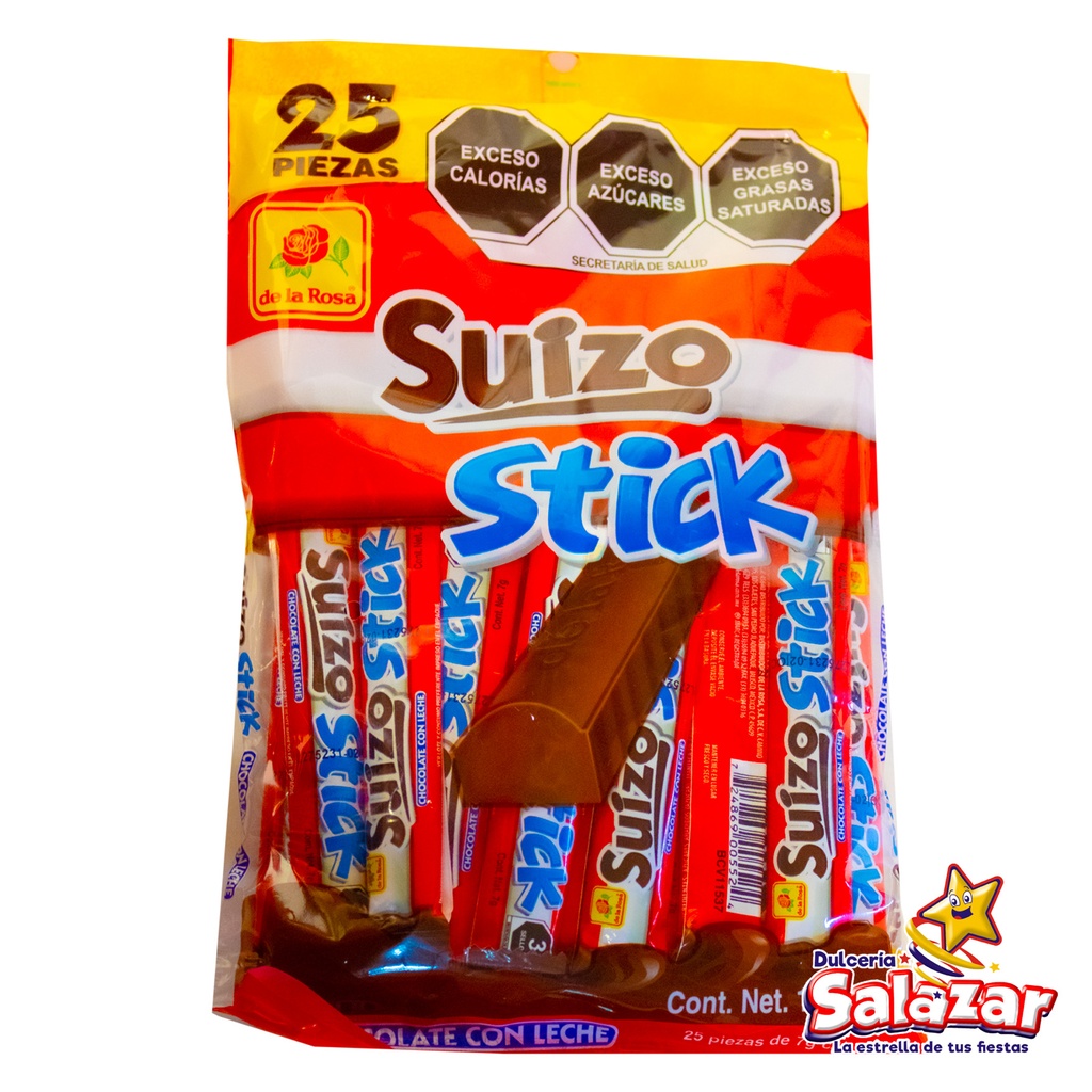 CHOCOLATE SUIZO STICK BARRITA -B.175G- "C/20/25"