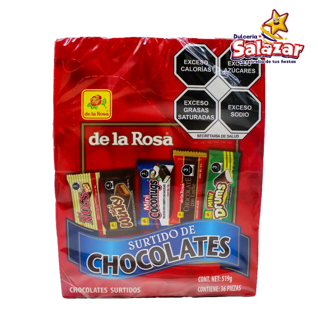 CHOCOLATE SURTIDO MINI DLR -D.519GR- "C/16/36"