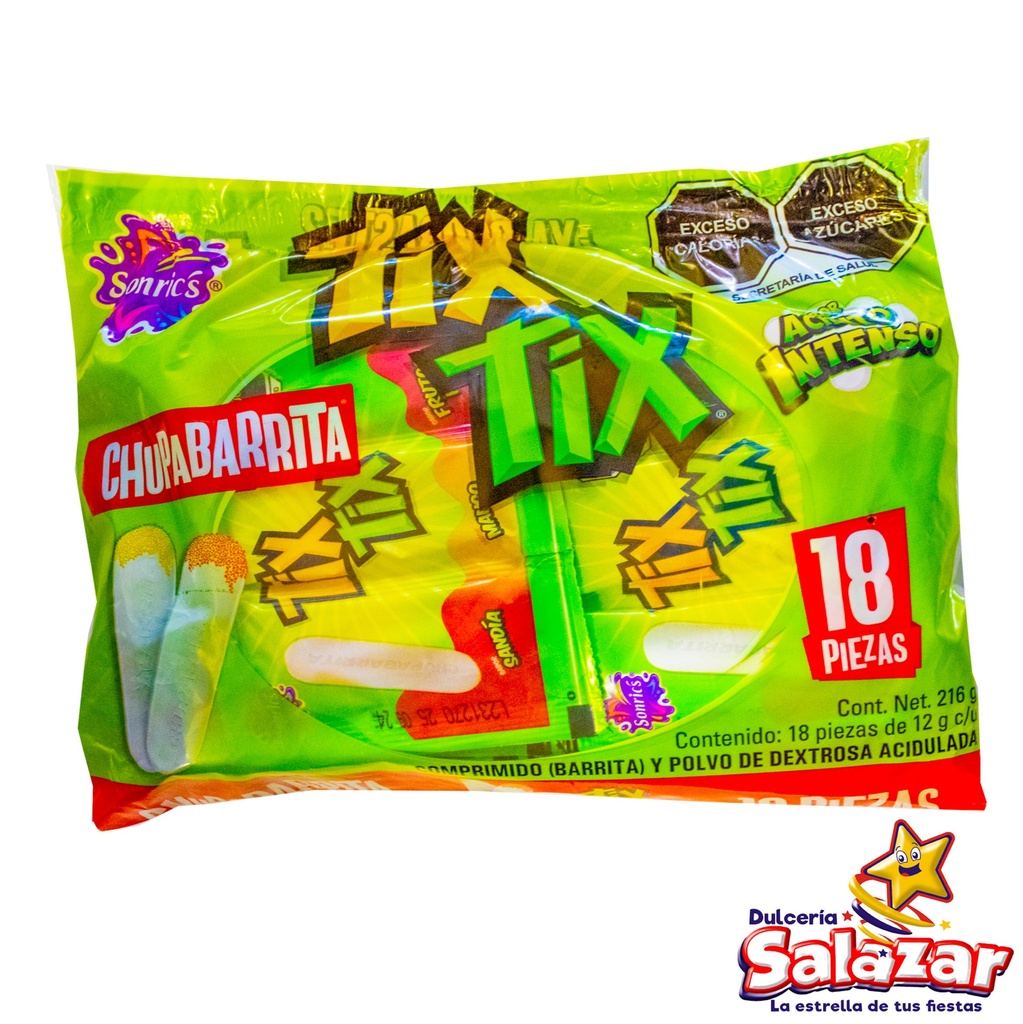 CHUPA BARRITA TIX TIX SONRICS -B.216GR-  "C/18/18"
