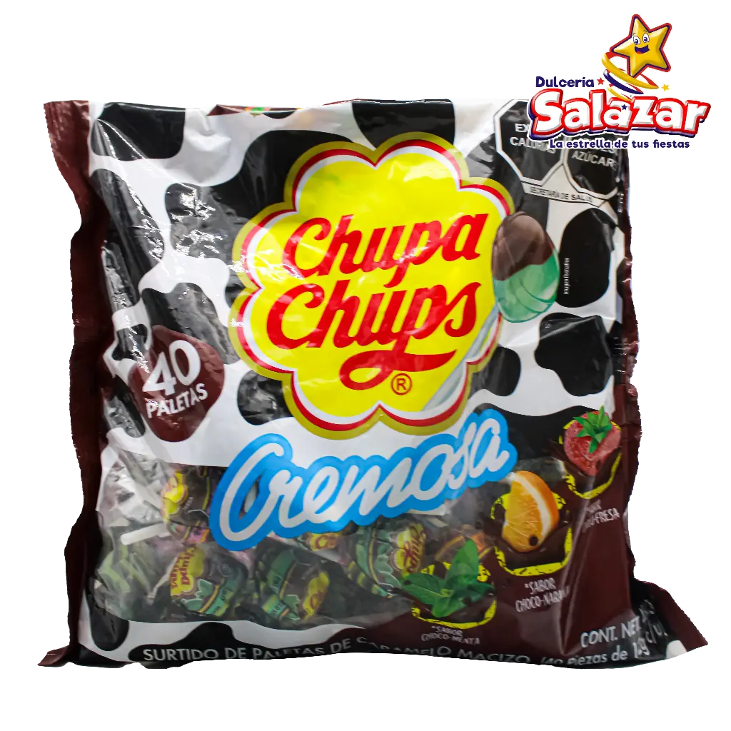 [CHU0019] PALETA CHUPA CHUPS CREMOSA SURTIDO -B. 480 GR -"C/18/40"