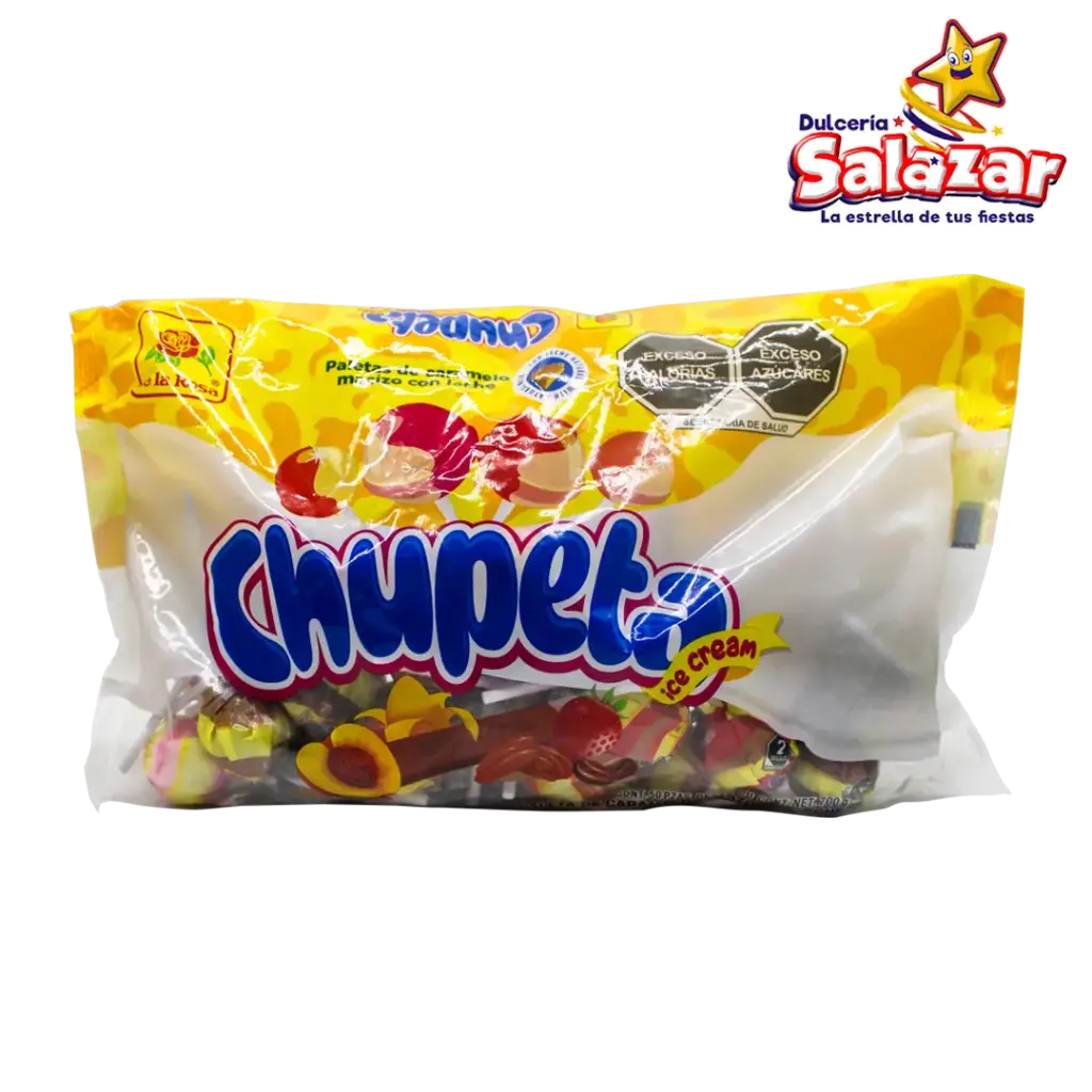 PALETA CHUPETA ICE CREAM LA ROSA -B.70GR -"C/12/50"