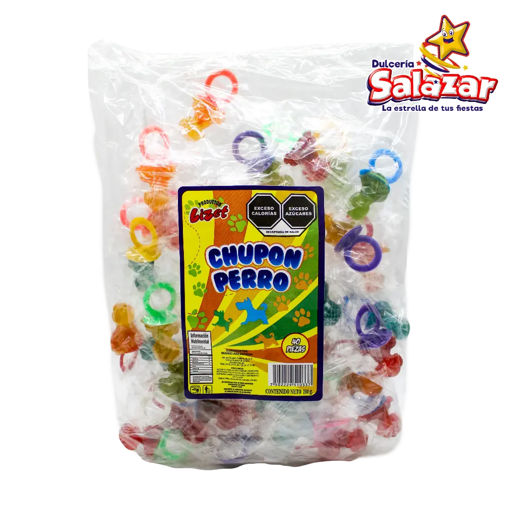 CHUPON LIZET PERRO -B.40PZA- "C/35/40"