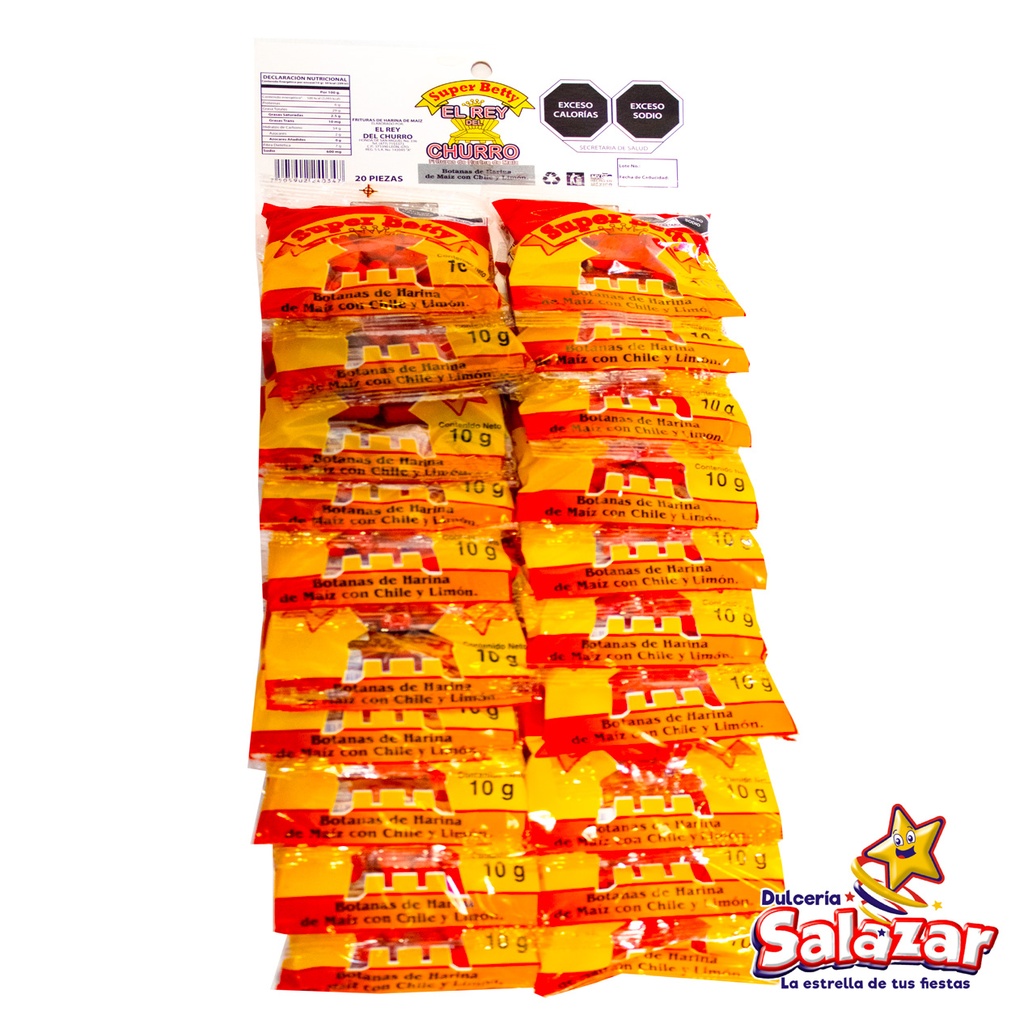[GTZ0004] CHURRO BETTY TIRA GDE  -T.20PZA- "C/10/20"