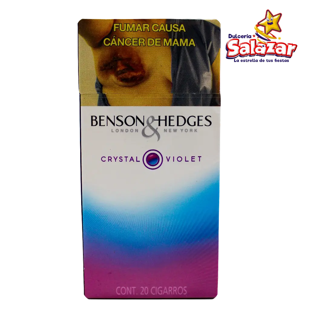 [CIGPHL0023] CIGARRO BENSON & HEDGES CRYSTAL VIOLET 20s "P/10/1"