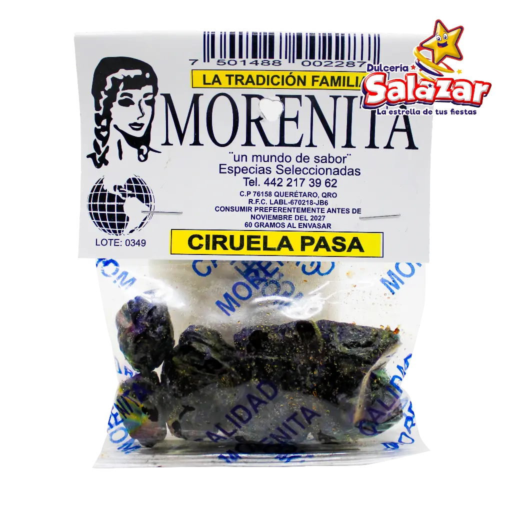 [MOR0027] CIRUELA PASA 60 GRAMOS 